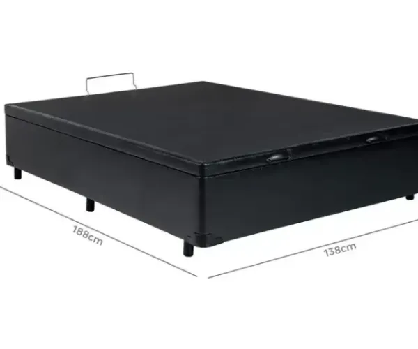 Base Cama Box Casal com Baú - 38x138x188cm (FAZEMOS ENTREGA EM ATE 24 HORAS DF E ENTONO)