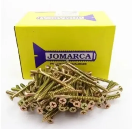 Parafusos chipboard 3,5x25 cabeça chata 500 unid. Jomarca