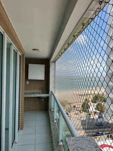 Apartamento na Ponta D' Areia, Vista Mar, 1 Quarto, Projetado, Climatizado