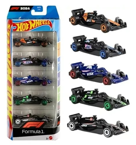 Hot Wheels Formula 1 - Kit com 5 Miniaturas