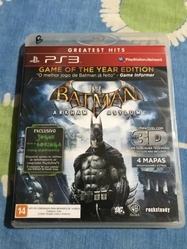 Jogo PS3 Batman Asylum "Edição Jogo do Ano"