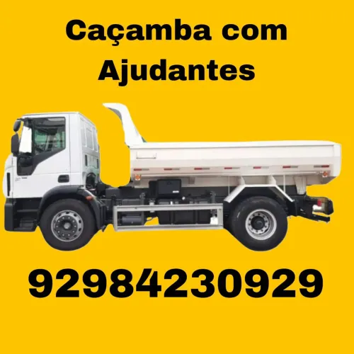 Caçamba de entulho disk entulho remoção de lixo com ajudantes coleta caixa coletora 