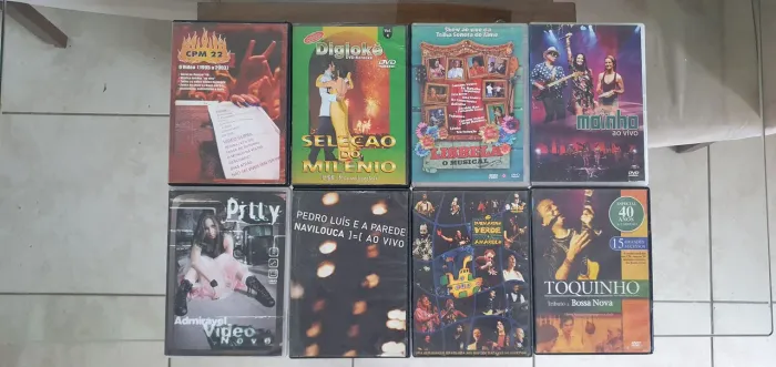 Dvds usados originais. Cpm 22, Pedro Luis e a parede, Toquinho.