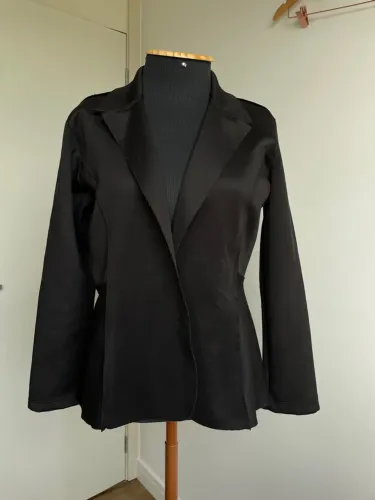 Blazer feminino preto P / M neoprene