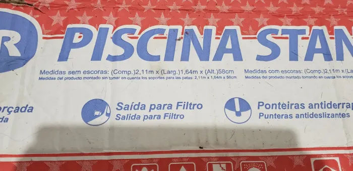 Piscina semi nova 2.11 1,63 58cem