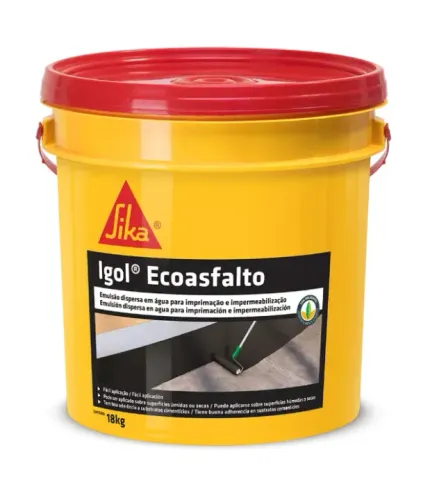 Pintura Asfáltica Impermeabilizante Igol Ecoasfalto Preto 18L