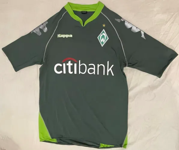 Raridade! Camisa Werder Bremen 2007/08 (Third Kit) - Kappa/Citibank - Item de Colecionador