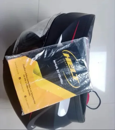 Capacete Helt, preto, tamanho 64, 