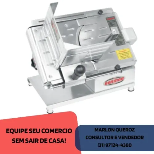 Cortador de Frios Bermar Lâmina 22Cm Inox Bivolt Novo