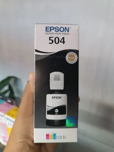 Kit de tinta Epson 504 preto para tanque de tinta