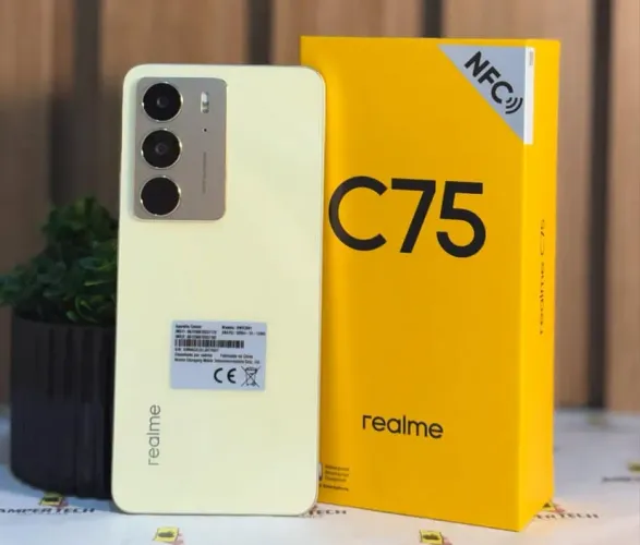 Realme C75 4G NFC 256GB/08GB RAM Novo Capa E Película Entrega Grátis