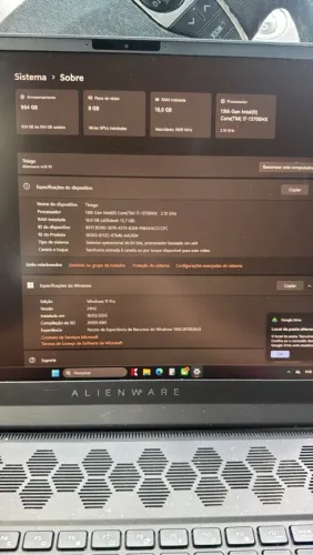 *****Estudo trocas *****Alienware M16 R1 - RTX 4070 , 16GB RAM, SSD 1TB