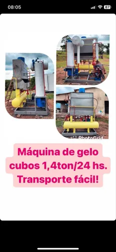 Máquina de gelo em cubo