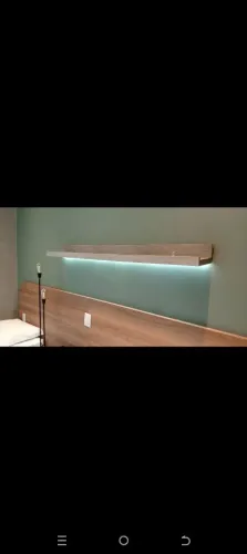 Nicho para Cabeceira com LED | Prateleira para Cama Box - Moderna e Iluminada