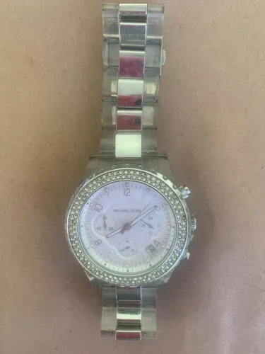 Relógio Michael Kors Cristal Transparente