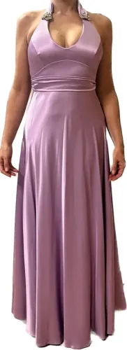 Vestido longo Lilás bojo reforçado Arte Sacra tamanho 42