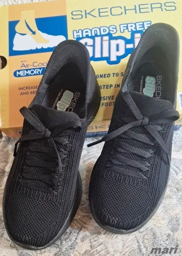 Tenis Skechers Slip Ins 35 Preto All Black Novo Caixa