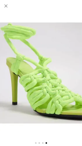 Sandália verde neon Lança Perfume TAM 38