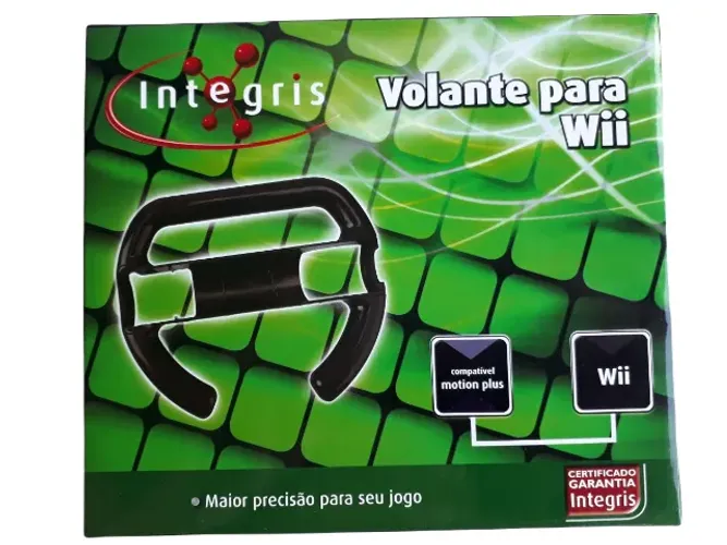 volante para wii integris compativel motion plus preto 71x