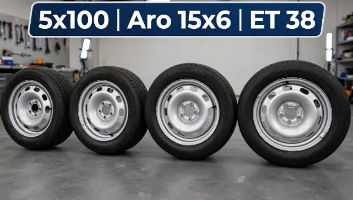 Jogo 4 Rodas Ferro Original VW Fox Aro 15 5x100 - Golf, Polo, Virtus, Audi A3 - Aro 15x6 E