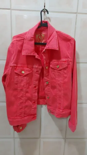 Jaqueta jeans colorida