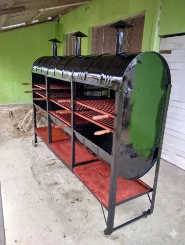 Churrasqueira pra frango e costela grande capacidade 