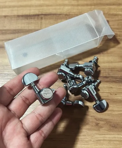 Set Kit Tarraxas com Trava Guyker 3+3 Lespaul SG Semi Acústica 