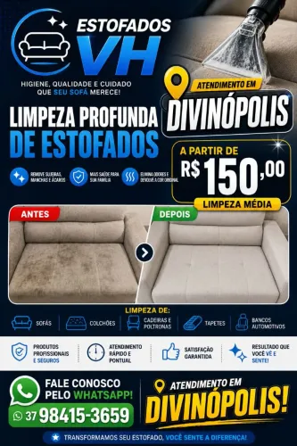 Limpeza de estofados