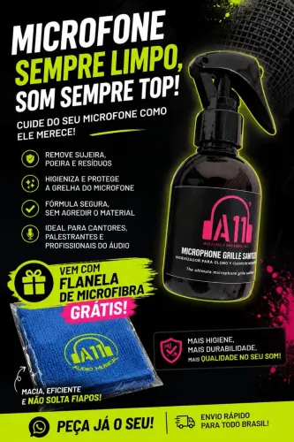 Higienizador p/ Globo e corpo de microfone