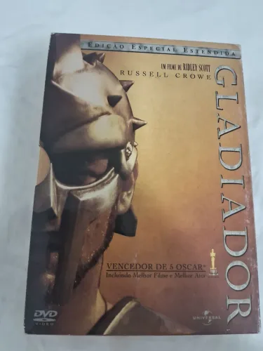 Box dvd Gladiador 3 dvds