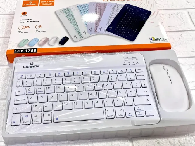 Teclado e mouse para tablet ipad celular notebook e etc Bluetooth - entrega em slz e