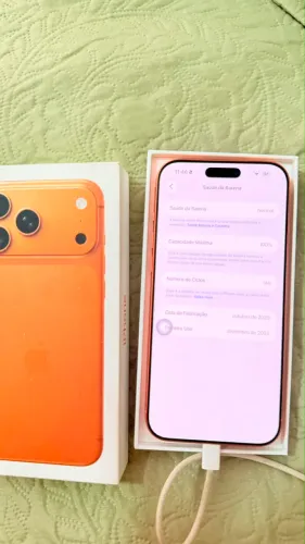 iPhone 17 pro Max 256g pouco tempo de uso 