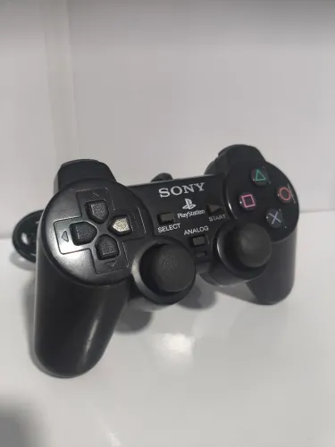 CONTROLE MIDNIGHT BLACK (TRANSLÚCIDO) PS2 ORIGINAL SONY PLAYSTATION 