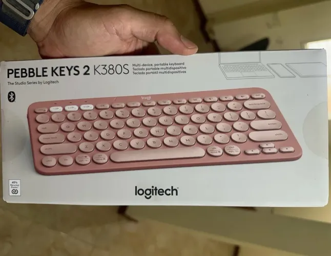 Teclado Logitech Bluetooth K380S Rosê 