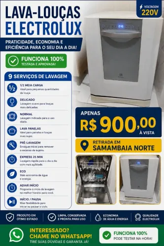 Lava louça Eletrolux