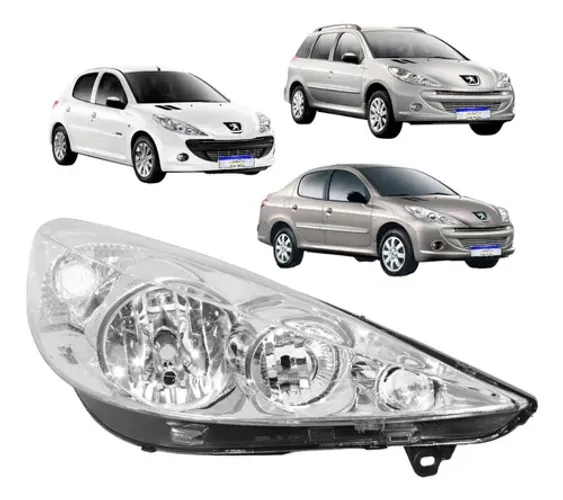 Farol Peugeot 207 2008 2009 2010 2011 2012 2013 2014 2015 Ld Direito