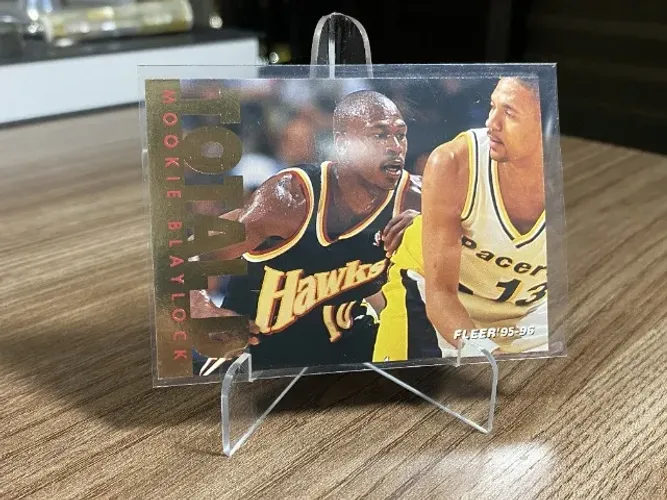 Mookie Blaylock - Card número 198 da coleção Fleer NBA 95-96 - Em ótimo estado!