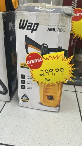 Lavadora Alta Pressão WAP Ágil 1800 - 1400W de Potência e Limpeza!