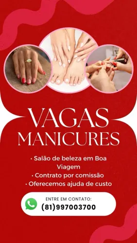 Vagas para Manicures em Boa Viagem