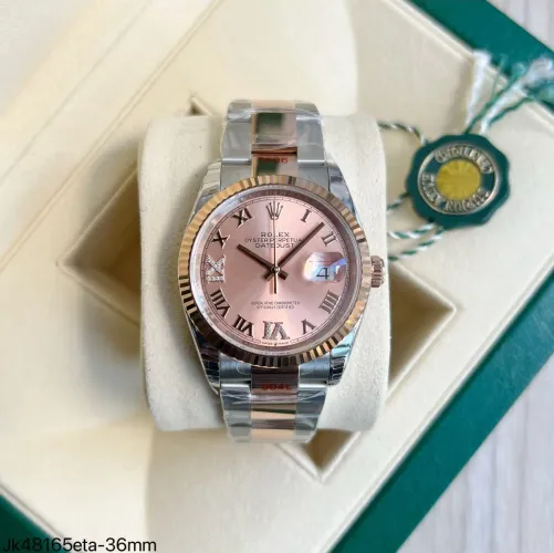 Relógio Rolex DateJust Misto Rosé ETA Suíço Exclusivo