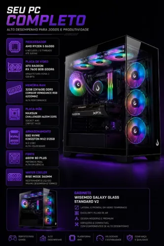 PC Gamer AM5 DDR5 RGB 