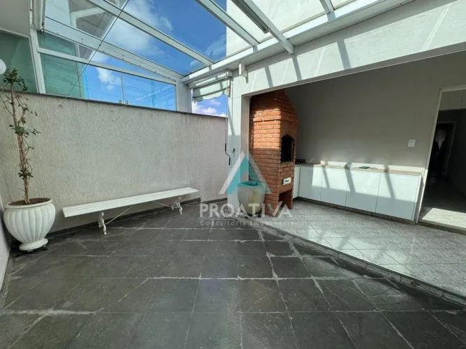Sobrado com 3 dormitórios, 219 m² - venda ou aluguel - Vila Camilópolis - Santo André/SP