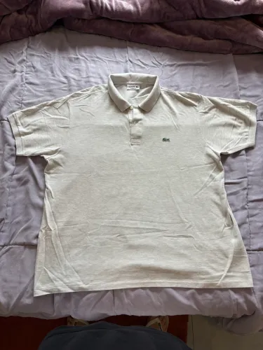 Camisa Polo Lacoste Creme novinha 3XL