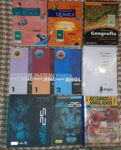 LIVROS ANGLO VESTIBULARES + BRINDES