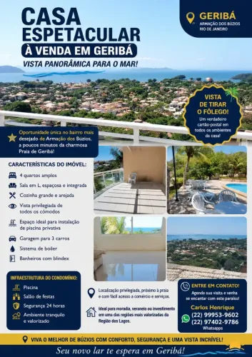Oportunidade--Excelente casa em condomínio a venda em Geribá