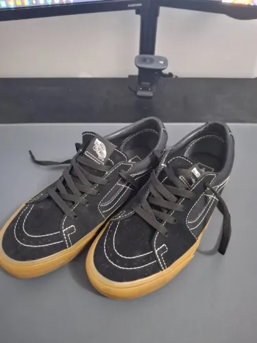 Tênis Vans Sk8-low black Preto - Tamanho 39