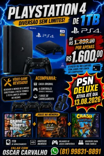 PS4 Slim 1TB 