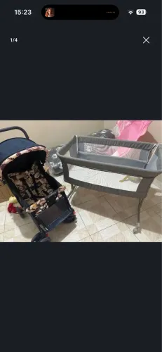 Carrinho de bebê + berço portátil co-bed Kababy