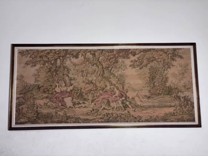 Quadro tapeçaria antiga