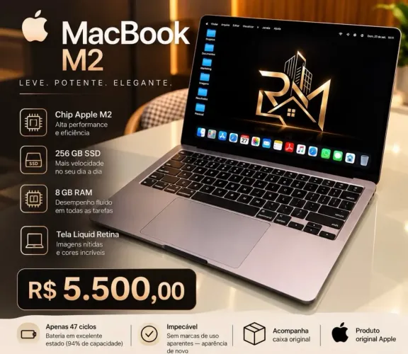 MacBook M2 praticamente NOVO